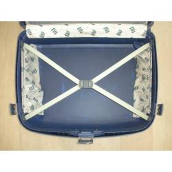 Samsonite valise rigide bleue, très bon état