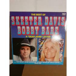 Vinyl lp van skeeter davis % Bobby bare 100 % in orde .