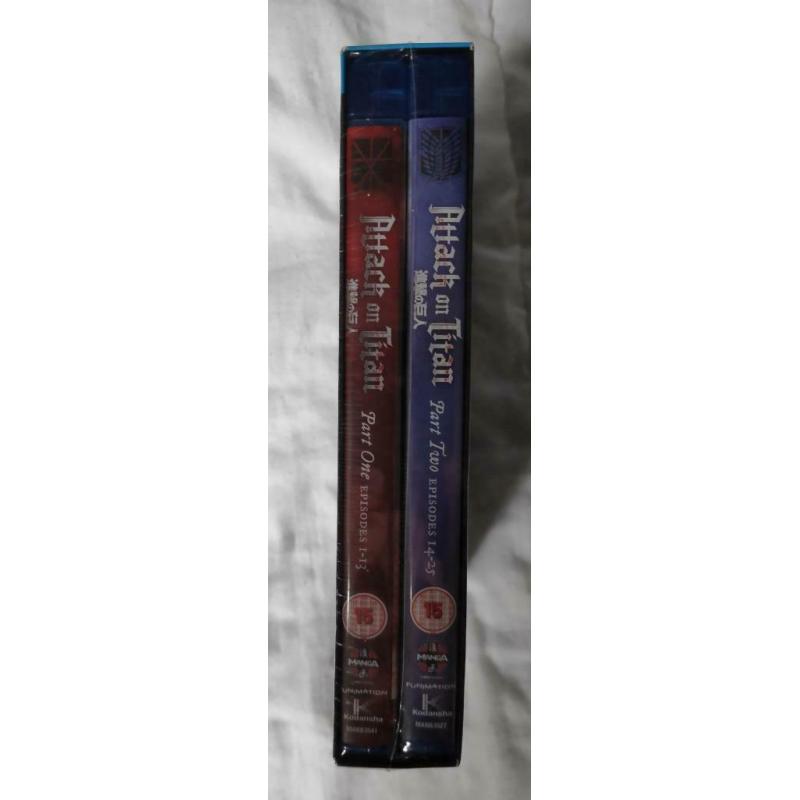 Attack on Titan Seizoen 1 anime manga blu-ray (NIEUW)