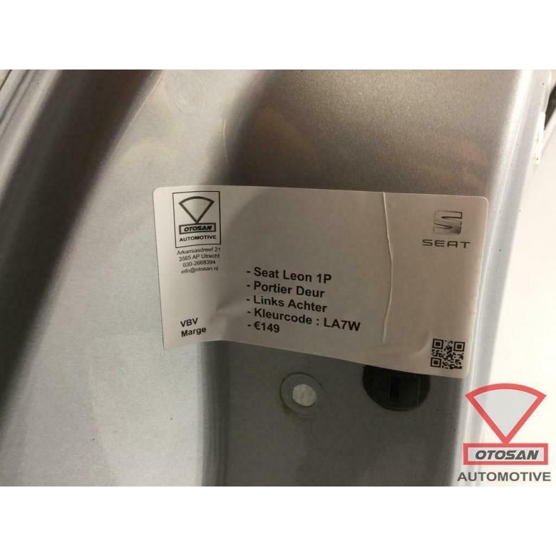 Seat Leon 1P Portier Deur Links Achter LA7W