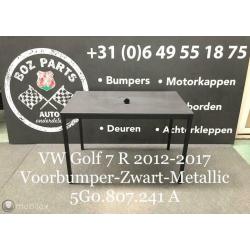 VW GOLF 7 R R20 Voorbumper Sleepoog Afdekkap 2012-2017 Zwart