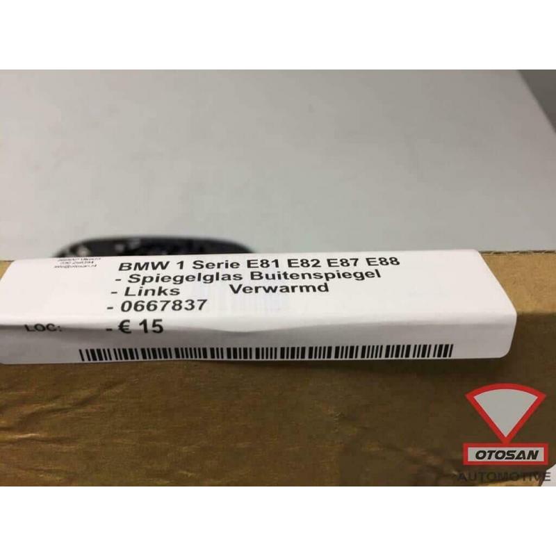 BMW 1 Serie E81 E82 E87 E88 Spiegelglas Links Verwarmd Nieuw