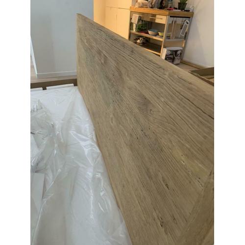 Plateau de table en bois d'orme massif recyclé