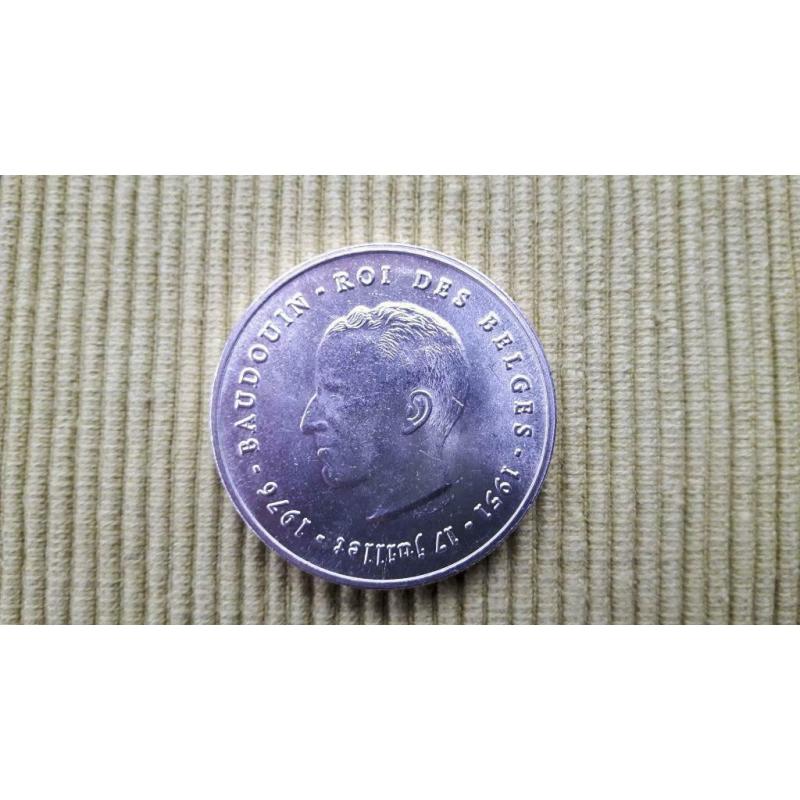 250 F Baudouin Roi des Belges 1951-17 juillet 1976 argent