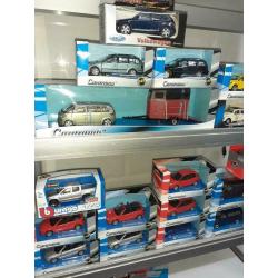 21 x vw volkswagen 1/43 golf polo kever nieuw in doos