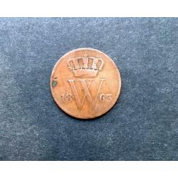 Nederlandse munt - 1 cent - 1863