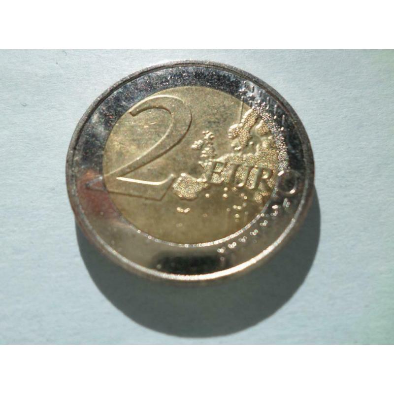 Pièce 2 euro commémorative 2016 France usagée Mitterand.