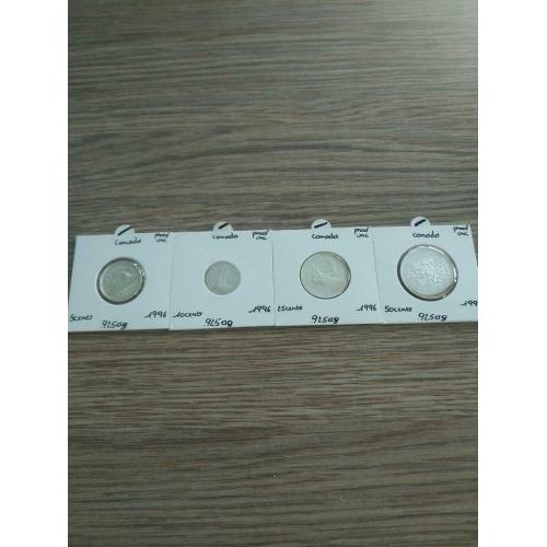 canada 4 munten zilver proof