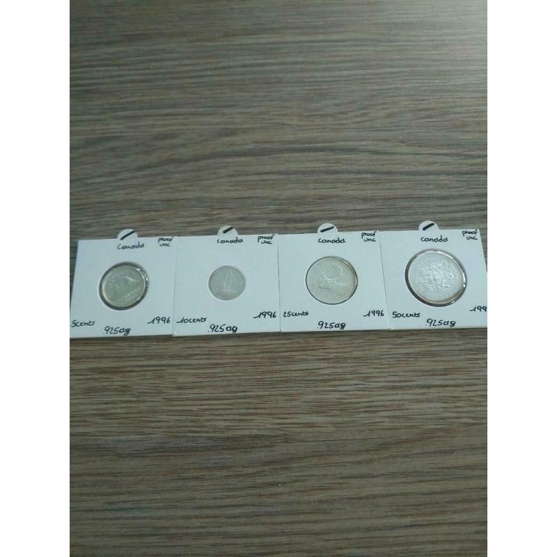 canada 4 munten zilver proof