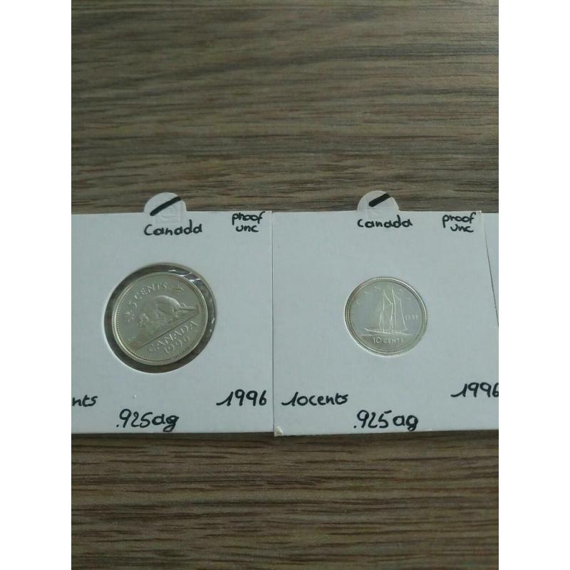 canada 4 munten zilver proof