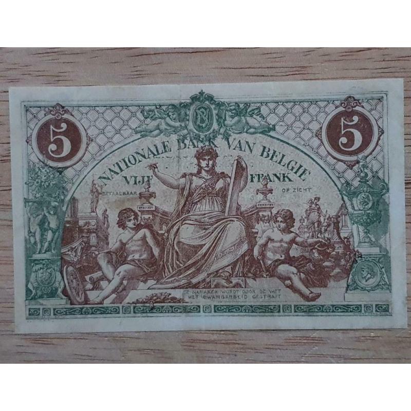 5 Francs 1921 Prachtig +++