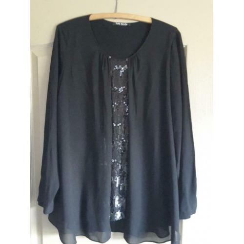 Blouse en rok maat 44