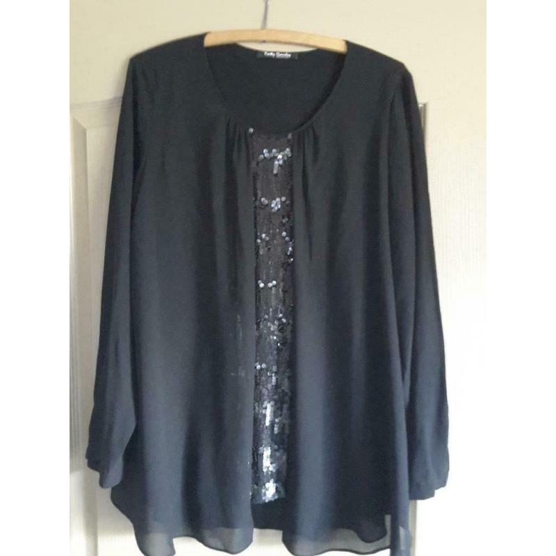 Blouse en rok maat 44