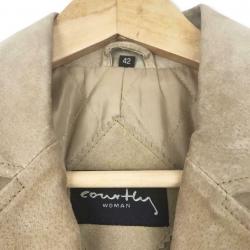 Veste femme courtly femme 100% cuir taille 42 L Large beige