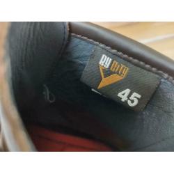 motorlaarzen maat 45 (44) in leder retrolook NIEUW
