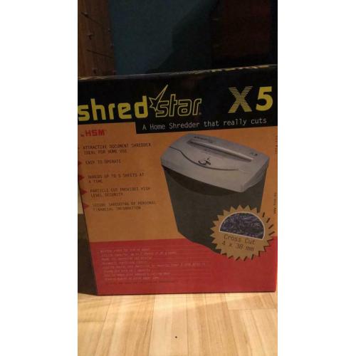 Papier versnipperaar shredstar x5
