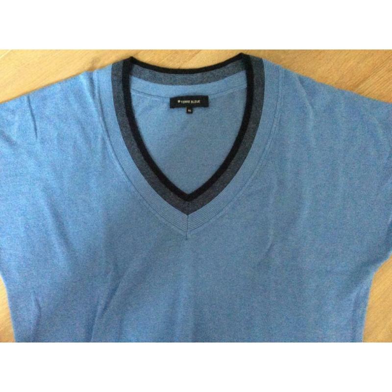 Nieuw blauw pulletje TERRE BLEUE - 44 :46