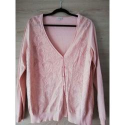Zalmroze gilet Mayerline L