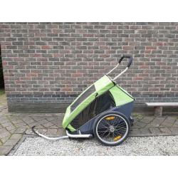 Fietskar "Croozer kid for 2" met babyschaal