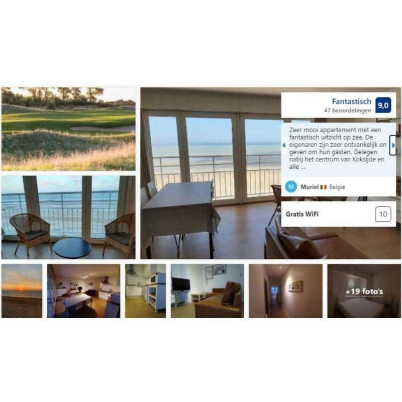 Appartement met zeezicht in Koksijde