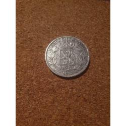 5 Belgische franc van het jaar 1873