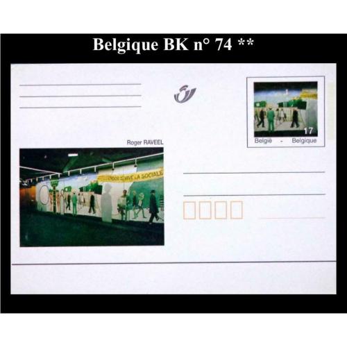 Belgique carte postale BK 74 neuve
