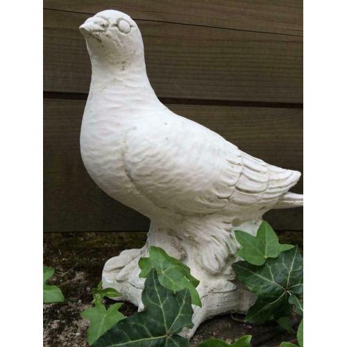 Duif vol steen, leuk-beeld-tuinbeeld-duif-lief
