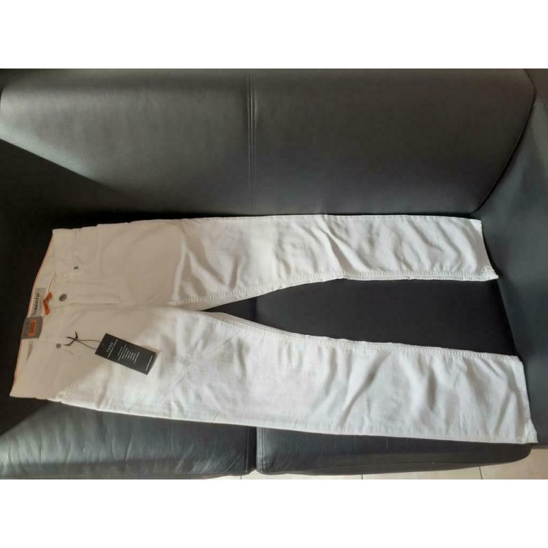 Alberto Jeans Pipe Regular Slim Fit T400 Blanc (4817-1975 -