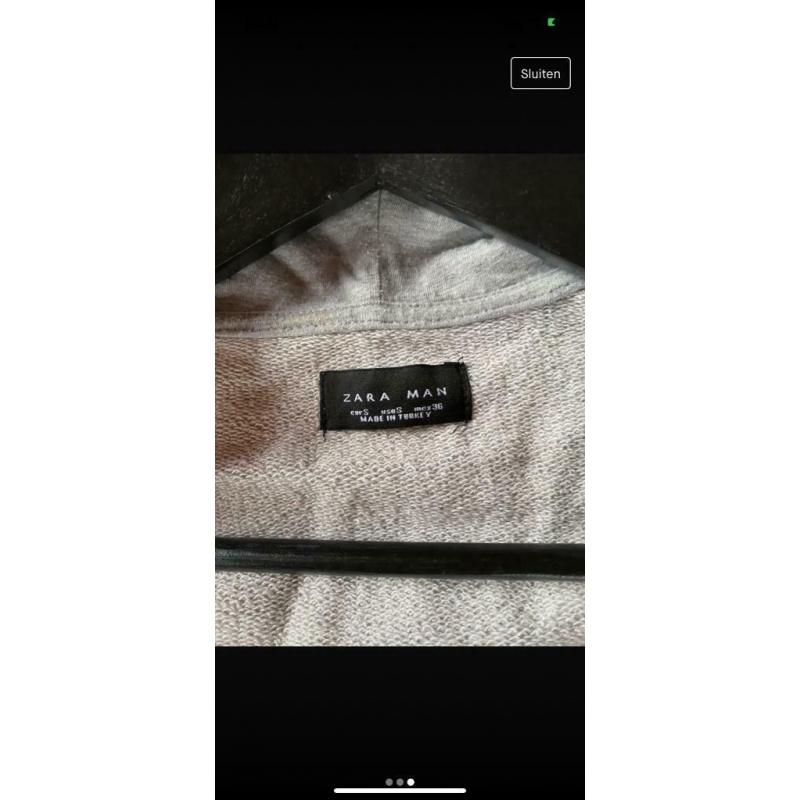 Grijze hoodie ZARA
