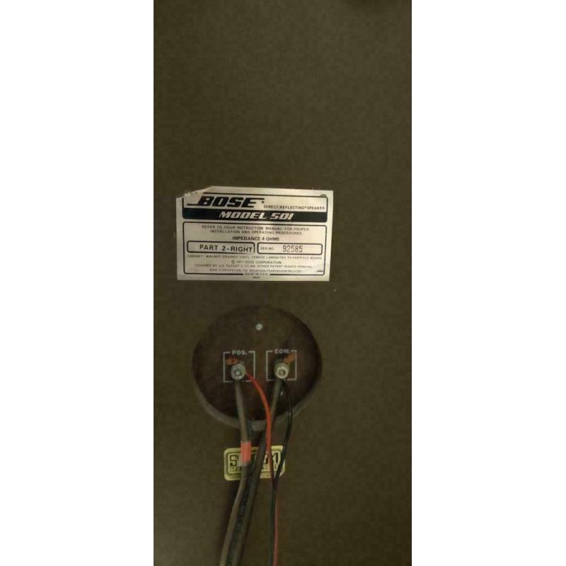 Bose speaker model 501