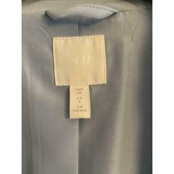 Pastelblauwe blazer medium