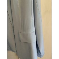 Pastelblauwe blazer medium