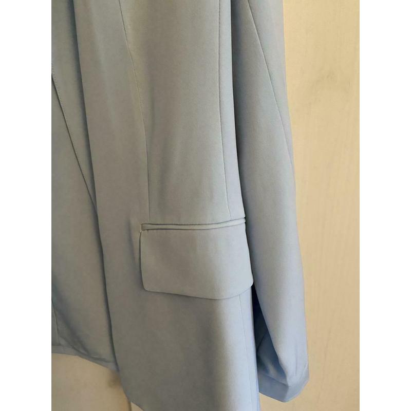 Pastelblauwe blazer medium