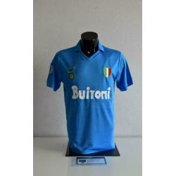 Chemise Napoli unique signée Diego.Maradona met.coa