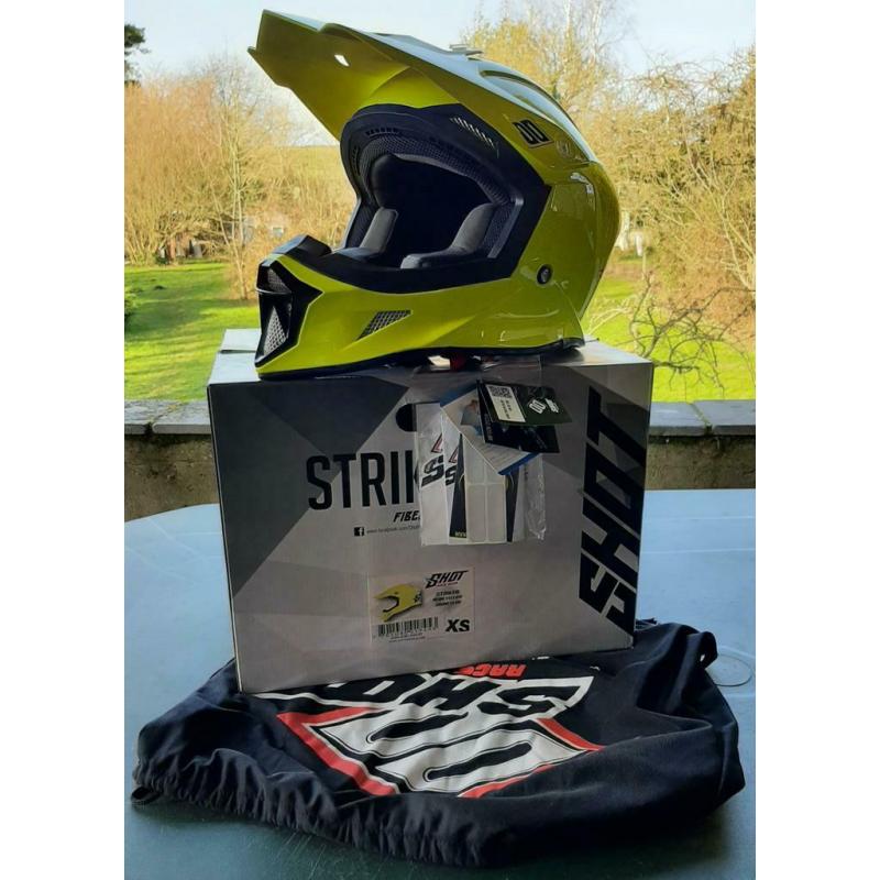 Casque Shot Striker jaune néon NEUF