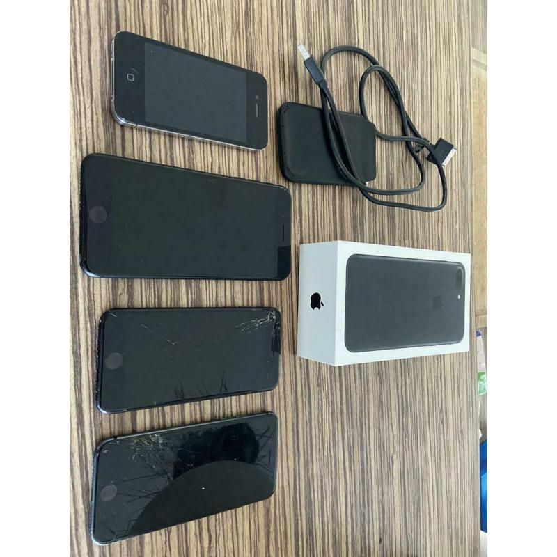 iPhone 4-7 plus et 2x iPhone 8 pour les pièces