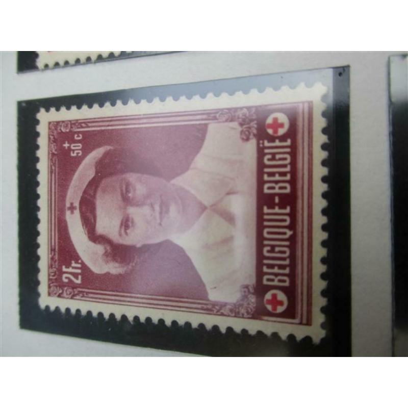 1953 ongestempelde set zegels