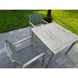 Tuinset - tafel en 2 stoelen