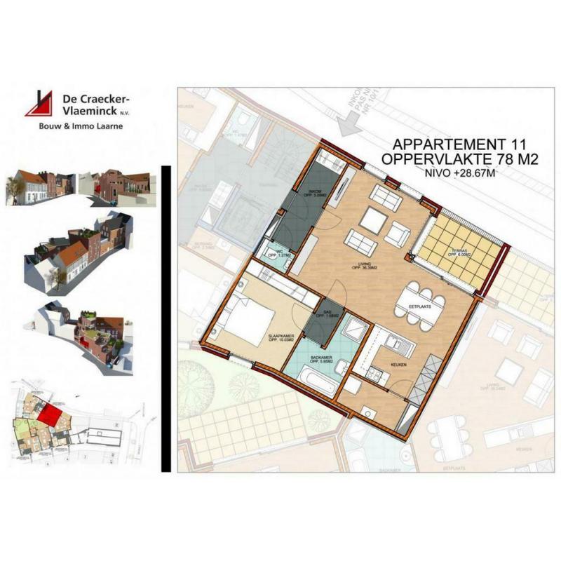 Appartement te koop in Geraardsbergen, 1 slpk