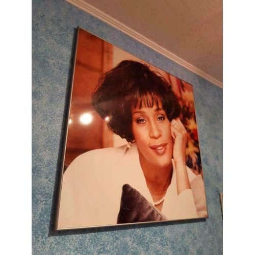 Cadre avec photo de Whitney Houston