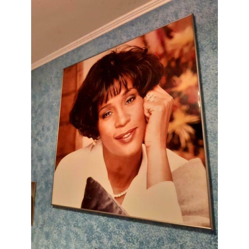 Cadre avec photo de Whitney Houston