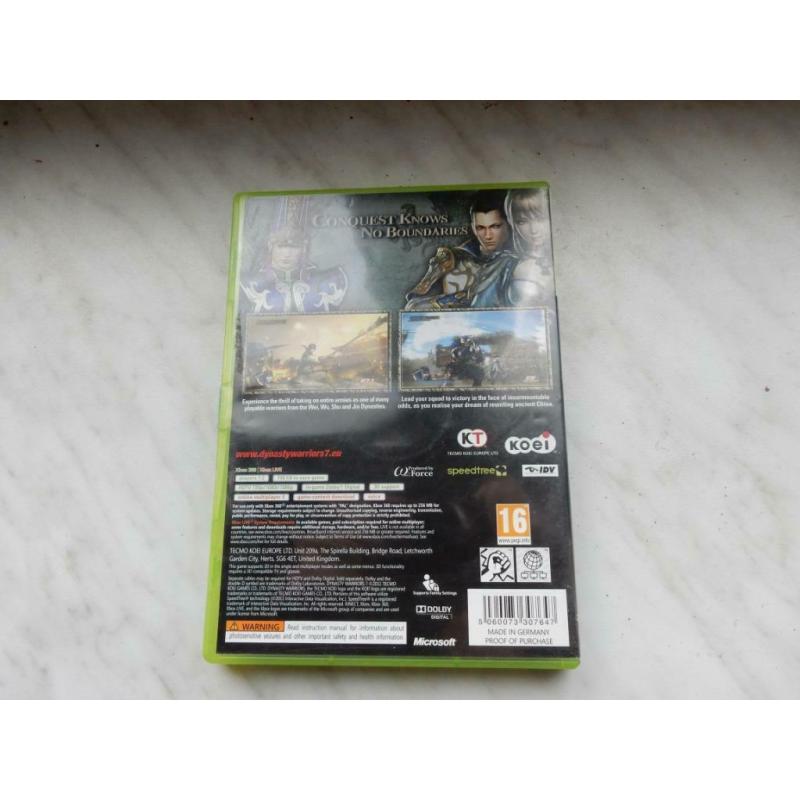 (217) xbox game: Dynasty warriors 7